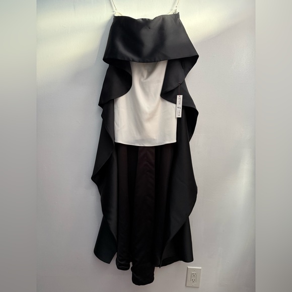 ALICE + OLIVIA WOMENS THEDA STRAPLESS HIGH LOW DRESS Back/ White Size 0 - Picture 6 of 16